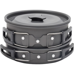 Campout Üçü Bir Arada Tencere Tava Çaydanlık