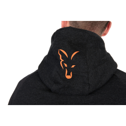 Fox Collection Lw Hoody Siyah & Turuncu İnce Fermuarlı Sweatshirt