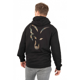 Fox Lw Black/Camo Fermuarlı Sweatshirt