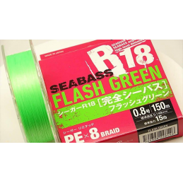 Seaguar R18 Seabass Flash Green PEx8 Braid 150m İp Misina