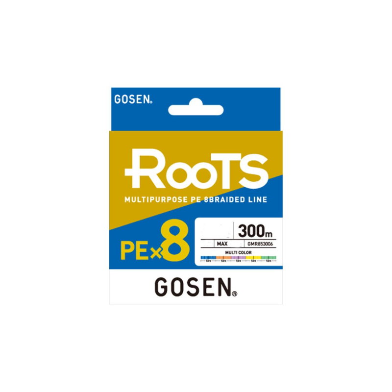 Gosen X8 Roots PE 8 Örgü Spin İp Misina 300mt Multi Color
