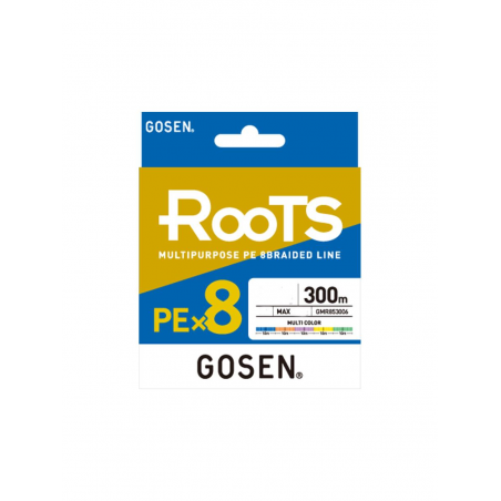 Gosen X8 Roots PE 8 Örgü Spin İp Misina 300mt Multi Color
