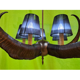 Dekoratif Amaçlı El Yapımı Teke Boynuzu Avize