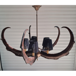 Dekoratif Amaçlı El Yapımı Teke Boynuzu Avize