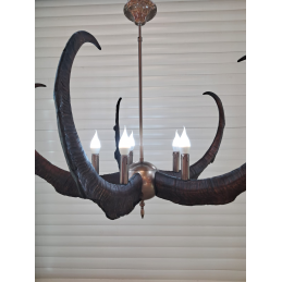 Dekoratif Amaçlı El Yapımı Teke Boynuzu Avize